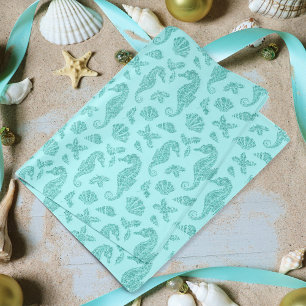 Papel De Seda Navidades de la playa Patrón de caballete de mar P