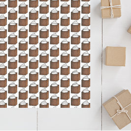 Papel De Seda Navidades de la rebanada de pan de jengibre hacien