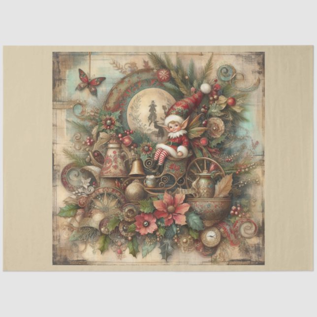 Papel De Seda Navidades de la serie de diseño anterior 17 (Anverso)