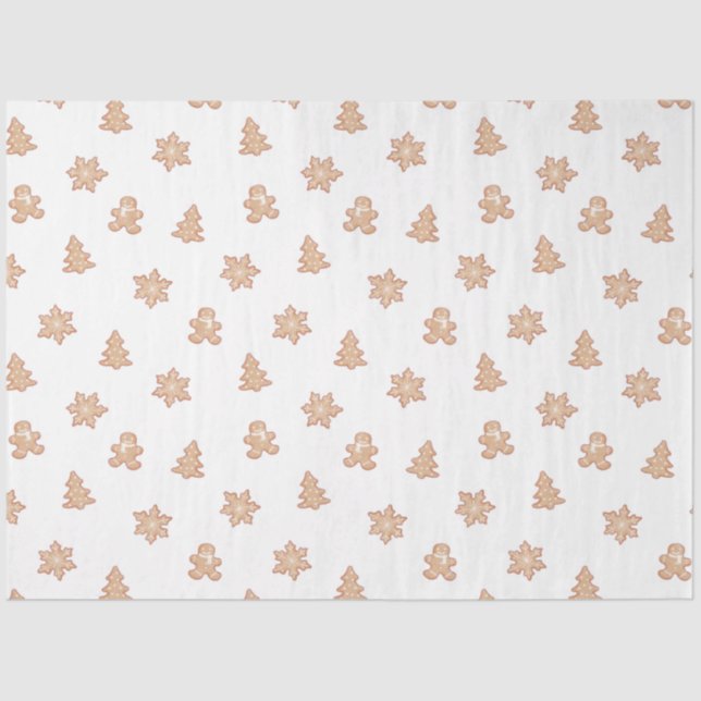 Papel De Seda Navidades de las cookies de Holiday Cutout (Anverso)