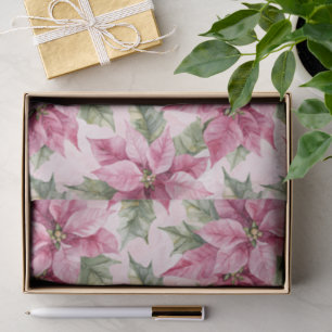 Papel De Seda Navidades de las flores de la moda rosa de la poin