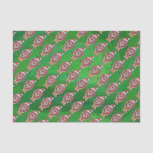 Papel De Seda Navidades De Leones En Verde