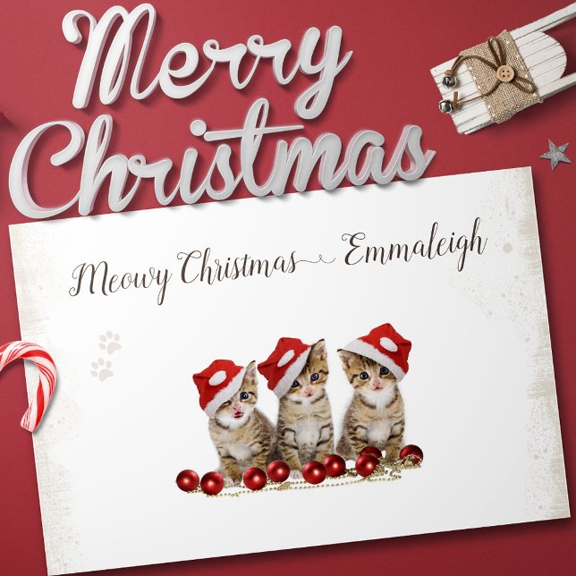 Papel De Seda Navidades de Meowy de Jingle Cats personalizados (Subido por el creador)