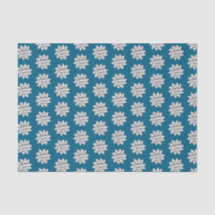 Papel De Seda Navidades de moda Blue Silver Bows