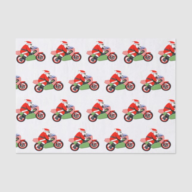 Papel De Seda Navidades de motocicleta (Anverso)