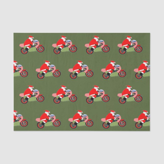 Papel De Seda Navidades de Motocross (Anverso)