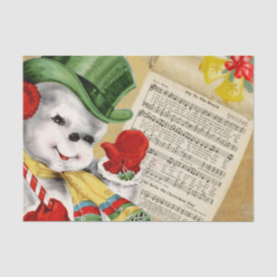 Papel De Seda Navidades de nieve ventilado disfrutan al mundo