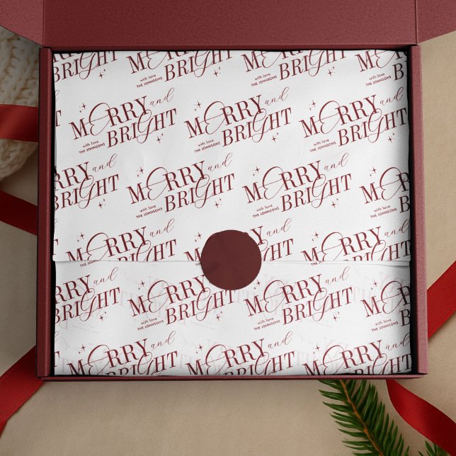 Papel De Seda Navidades de nombres personalizados elegantes y lu (Subido por el creador)