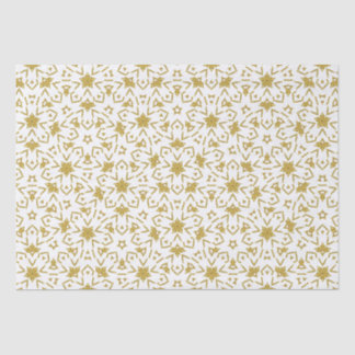 Papel De Seda Navidades de oro Purpurina de estrellas de patrón 