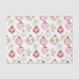 Papel De Seda Navidades de oro rosado Ornamentos de época