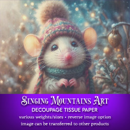 Papel De Seda Navidades De País Ratón En La Desaparición De Gorr