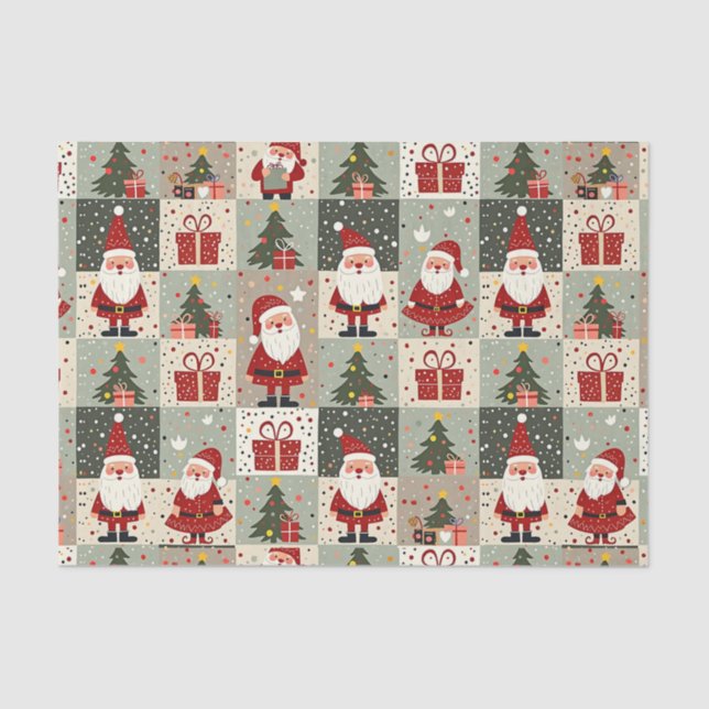 Papel De Seda Navidades de Patchwork Quilt (Anverso)