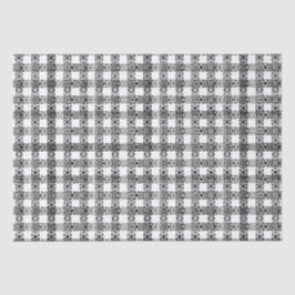 Papel De Seda Navidades de patrones de encaje blanco y negro