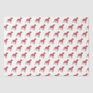 Papel De Seda Navidades de perro Rottie de Rottweiler Silhouett