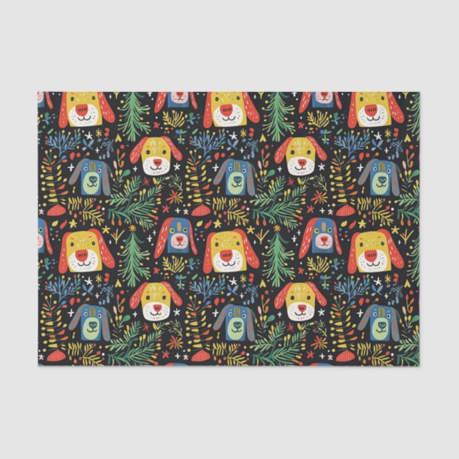 Papel De Seda Navidades de perros callejeros (Anverso)