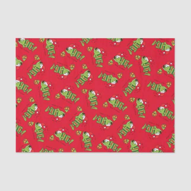 Papel De Seda Navidades de pesca divertidos Personalizado de pes (Anverso)