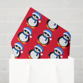 Papel De Seda Navidades de pingüino fresco lindo patrón de invie