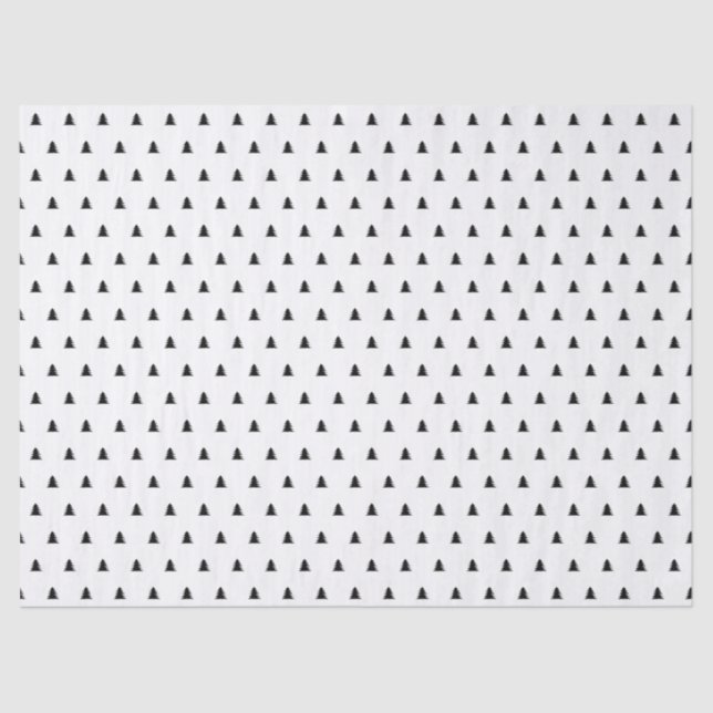 Papel De Seda Navidades de pinos al estilo escandinavo (Anverso)