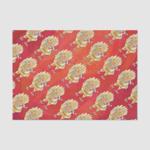 Papel De Seda Navidades De Pollo En Rojo