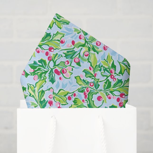 Papel De Seda Navidades de Preppy Palm Beach Holly (Bolsa de regalo)