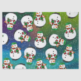 Papel De Seda Navidades de pueblo escarpados OSCUREN TODOS LOS T