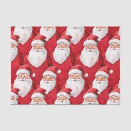 Papel De Seda Navidades de Red Santa Claus