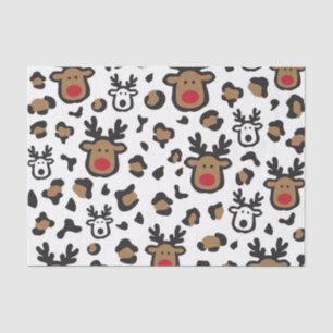 Papel De Seda Navidades de renos cortos