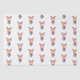 Papel De Seda Navidades de renos de Woodland