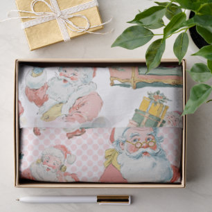 Papel De Seda Navidades de Retro Groovy Santa Claus