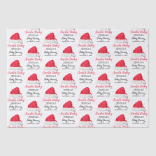 Papel De Seda Navidades de Santa Bebé Baby Shower Rojo