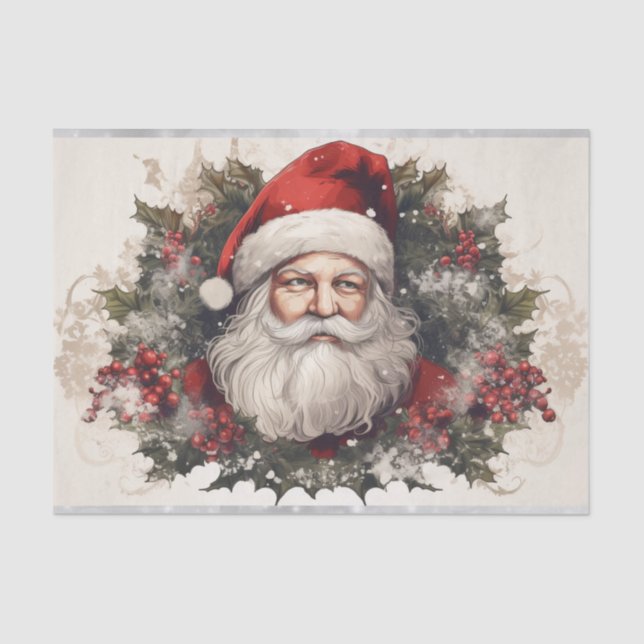 Papel De Seda Navidades de Santa Claus (Anverso)
