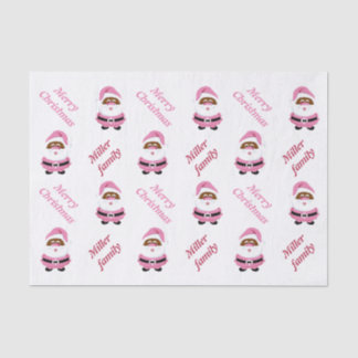 Papel De Seda Navidades de Santa Claus rosados