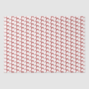 Papel De Seda Navidades de Schnauzer Dog Cute Silhouette White
