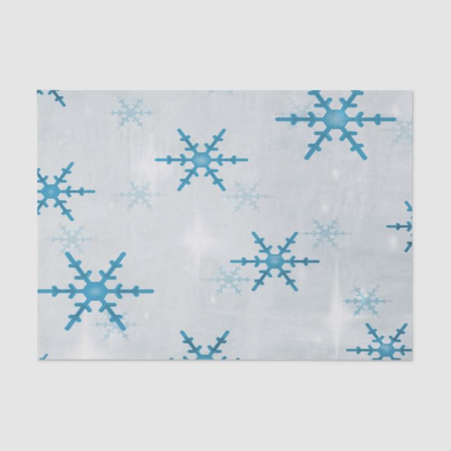 Papel De Seda Navidades de SnowflakesBling (Anverso)