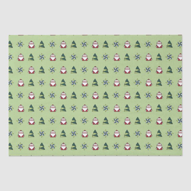 Papel De Seda Navidades de Spearmint Origami (Anverso)