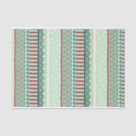 Papel De Seda Navidades de Stripe Green alegres