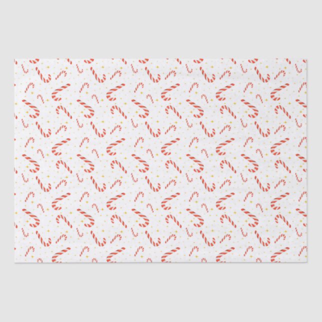 Papel De Seda Navidades de Sweet Candy Cane (Anverso)