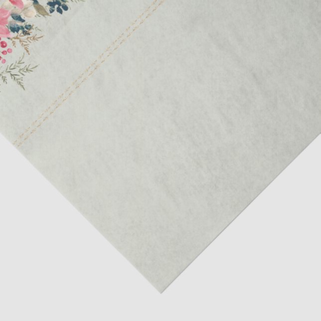 Papel De Seda navidades de tapicería tradicional de vacaciones b (Detalle)