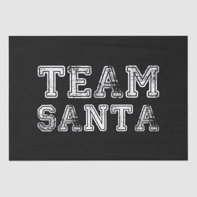 Papel De Seda Navidades de Team Santa Funny (Anverso)