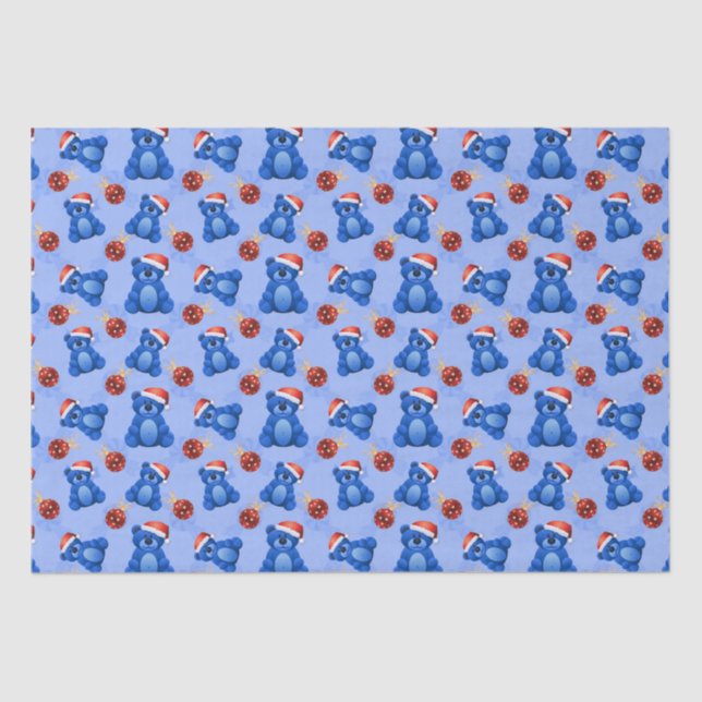Papel De Seda Navidades de Teddy Bears (Anverso)