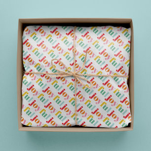 Papel De Seda Navidades de tipografía divertidos multicolor "ale