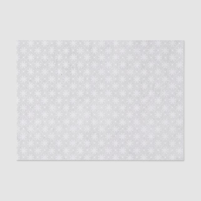 Papel De Seda Navidades de vacaciones de cosecha blanca (Anverso)