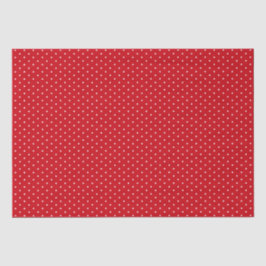 Papel De Seda Navidades de vacaciones del Polka blanco rojo fest