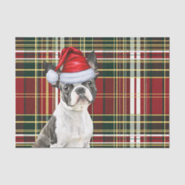 Papel De Seda Navidades de vacaciones en Boston Terrier Dog Love
