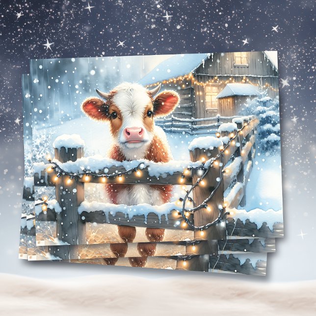 Papel De Seda Navidades de vacas festivas (Subido por el creador)