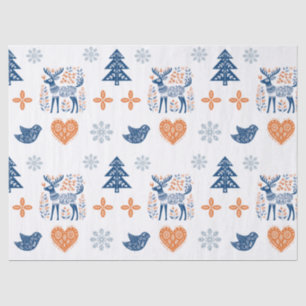 Papel De Seda Navidades de venados escandinavos