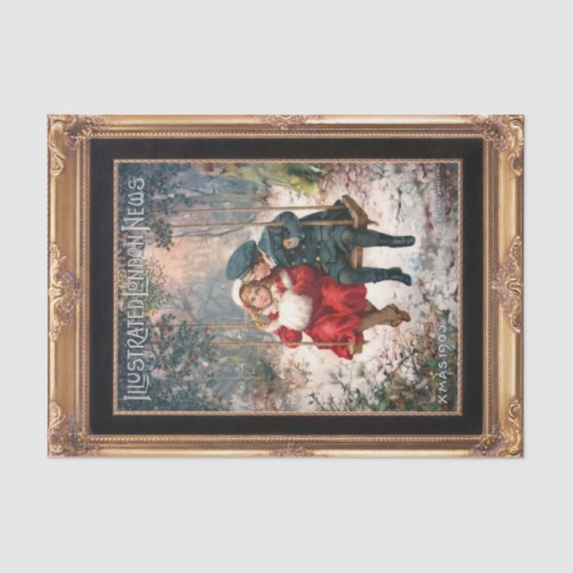 Papel De Seda Navidades de Victoria Sweetness Tissue Paper (Anverso)