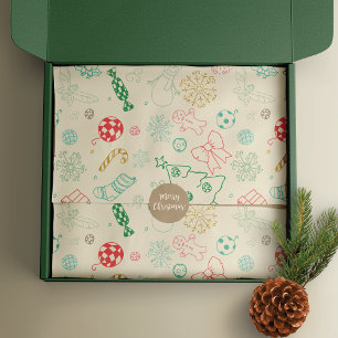 Papel De Seda Navidades del folk Art Gingerbread Men