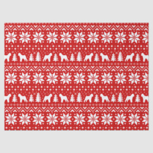 Papel De Seda Navidades del Griffon Silhouettes de Bruselas Patr