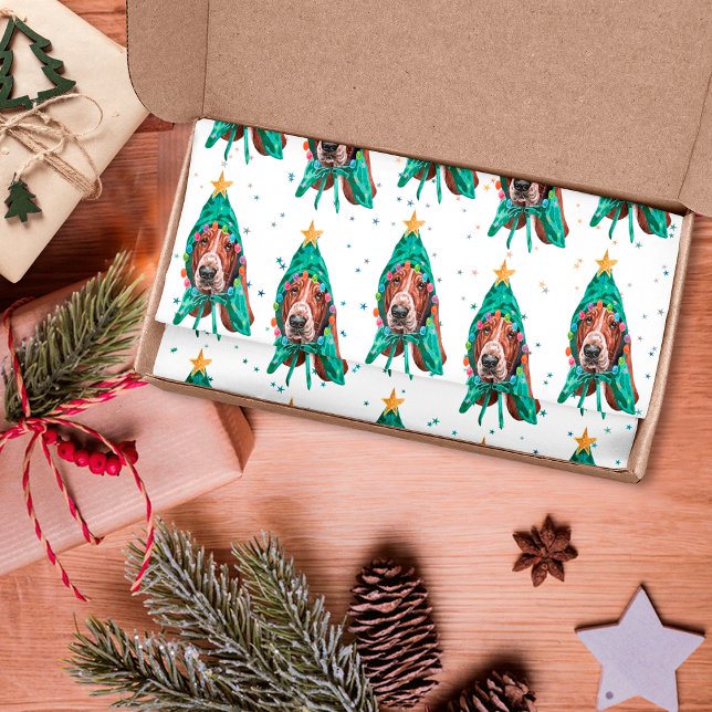 Papel De Seda Navidades del patrón del perro de la cola del lech (Subido por el creador)